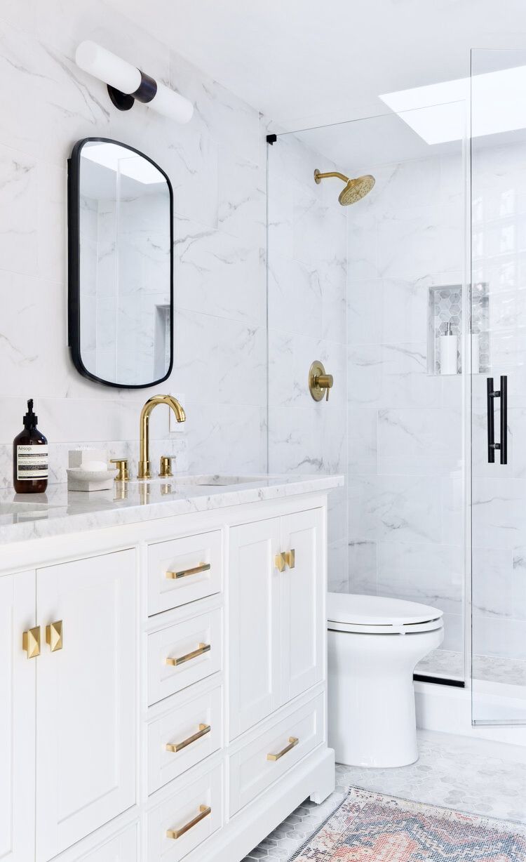 Luxury marble vanity bathroom