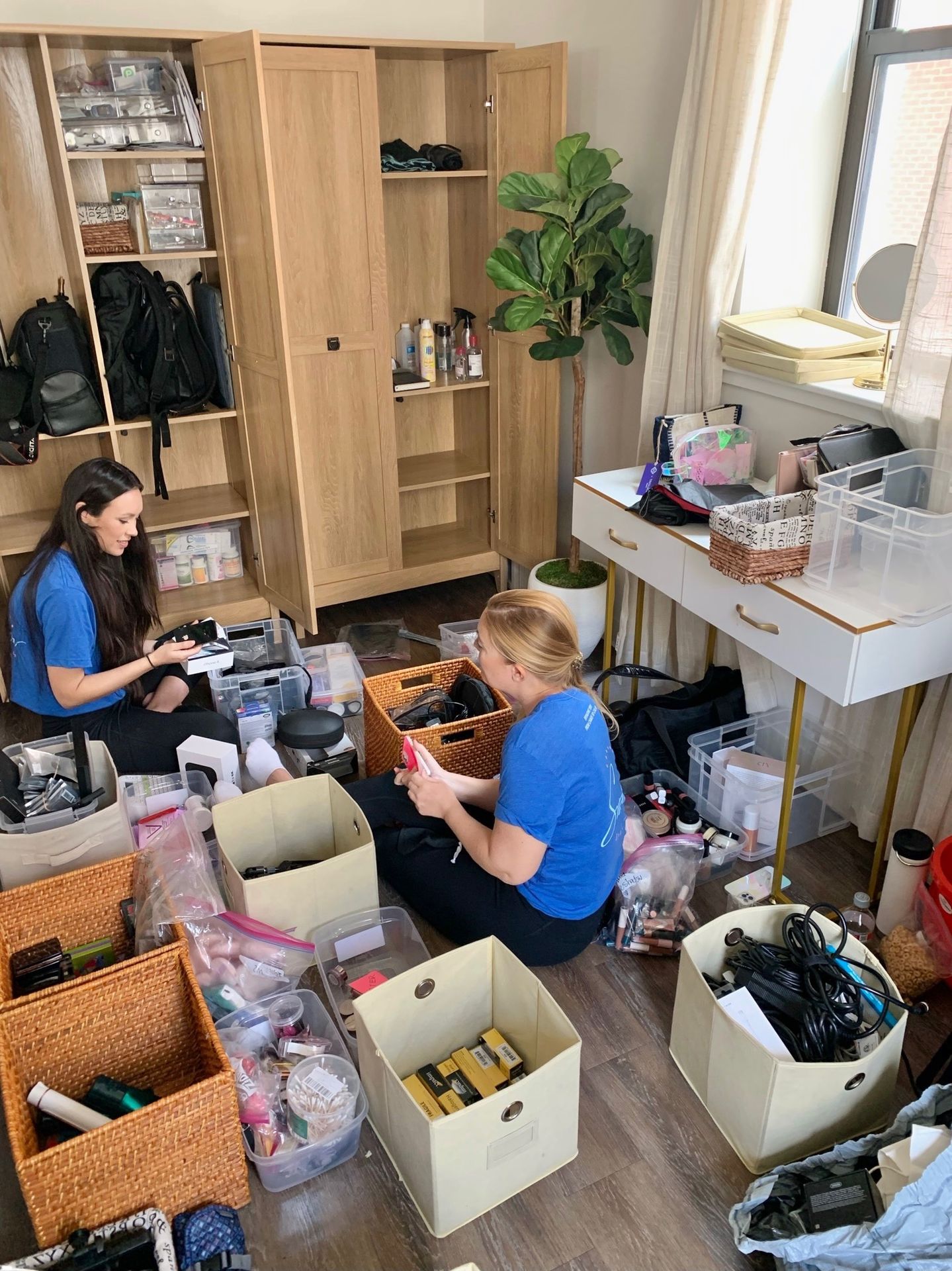 The Swoon Spaces team organizing a client's home